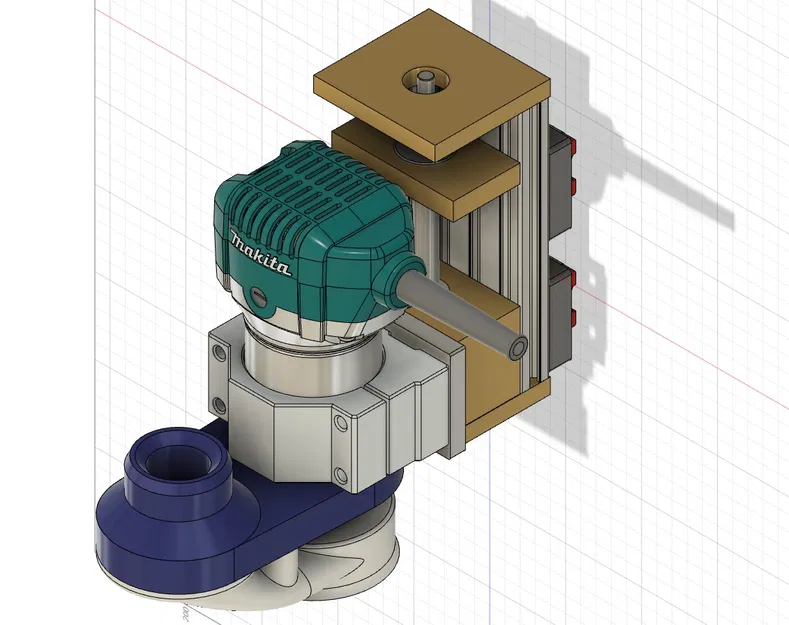 CNC Makita 700/701 Router – Magnetic Dust Shoe (đế hút bụi nam châm) - Image 3