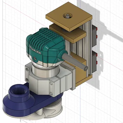 CNC Makita 700/701 Router – Magnetic Dust Shoe (đế hút bụi nam châm)
