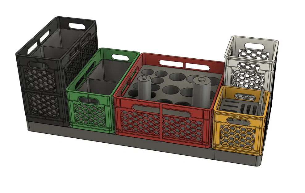 Gridfinity “Latte Box” (Milk Crane) - Khay/Box sắp xếp bàn làm việc - Image 10