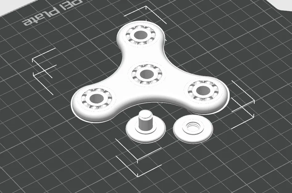 Fidget Spinner (In 3D nguyên khối, quay mượt) - Image 2