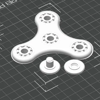 Fidget Spinner (In 3D nguyên khối, quay mượt)