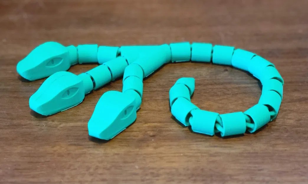 Rắn Ba Đầu (Three Headed Snake) - Mẫu Articulated Modular - Image 1
