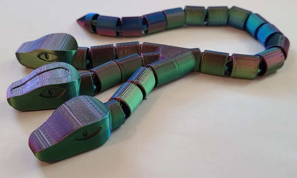 Rắn Ba Đầu (Three Headed Snake) - Mẫu Articulated Modular - Image 3