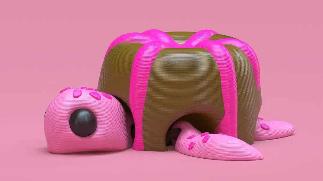 Rùa Chocolate Valentine – Quà tặng khớp nối (Articulated) - Image 1