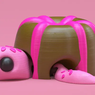 Rùa Chocolate Valentine – Quà tặng khớp nối (Articulated)