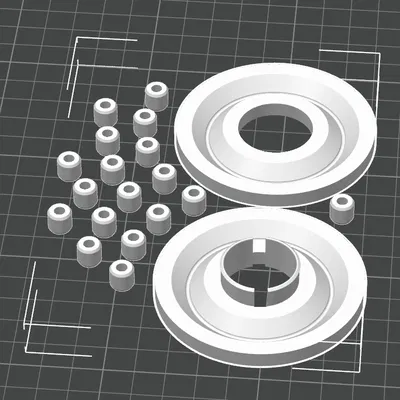 Thrust Bearing tham số (Parametric) – 18 con lăn