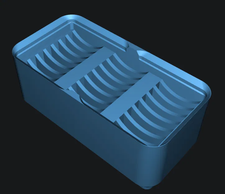 Khay pin Gridfinity 2x1x3u cho CR2032 (chứa 21 viên) - Image 1