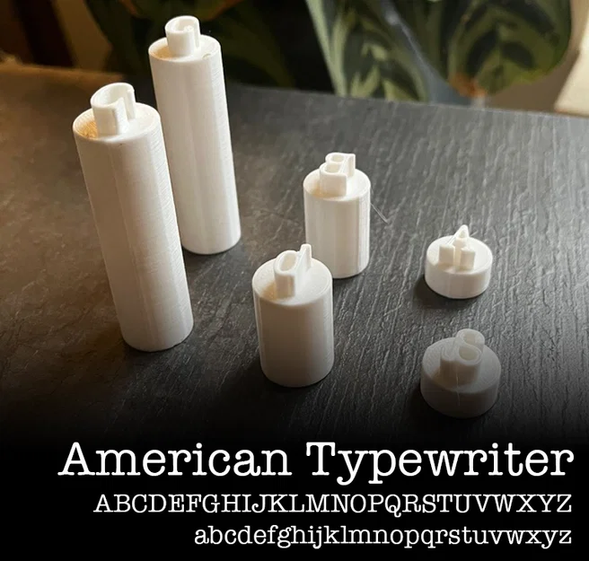 Bộ Dụng Cụ Đóng Chữ Đất Sét - American Typewriter - Image 1