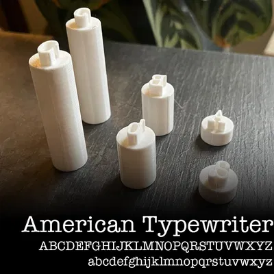 Bộ Dụng Cụ Đóng Chữ Đất Sét - American Typewriter