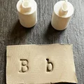 Bộ Dụng Cụ Đóng Chữ Đất Sét - American Typewriter - Thumbnail 3