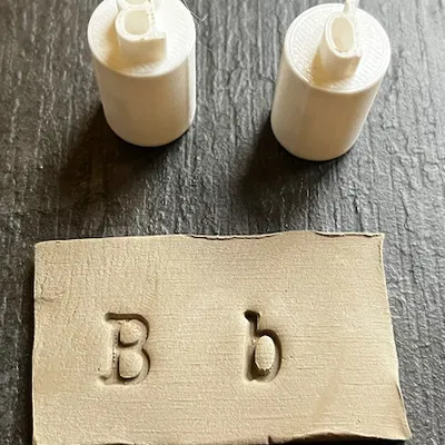 Bộ Dụng Cụ Đóng Chữ Đất Sét - American Typewriter