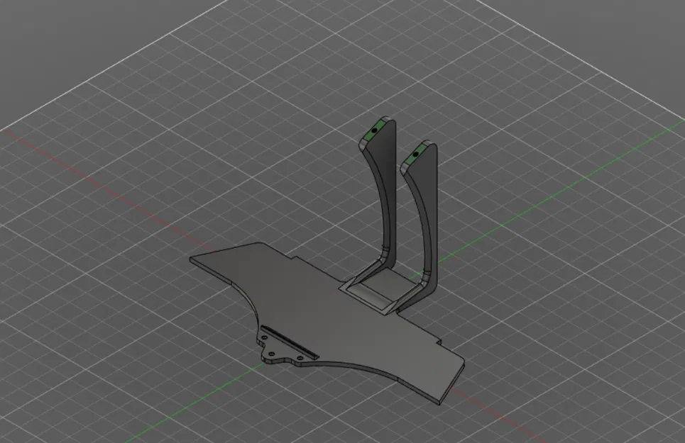 Giá đỡ spoiler cho chassis Traxxas 4tec 2.0 - Image 1