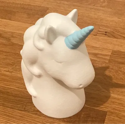 Đầu kỳ lân (Unicorn head) – bản remix từ 3D scan