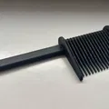 (FreeCAD parametric) Lược fade cho râu (beard comb) - Thumbnail 1