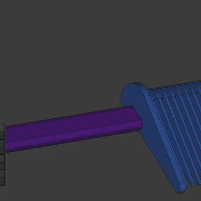 (FreeCAD parametric) Lược fade cho râu (beard comb)