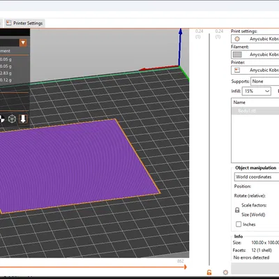 Bản cập nhật: Profile PrusaSlicer của mình cho Anycubic Kobra 2 Pro