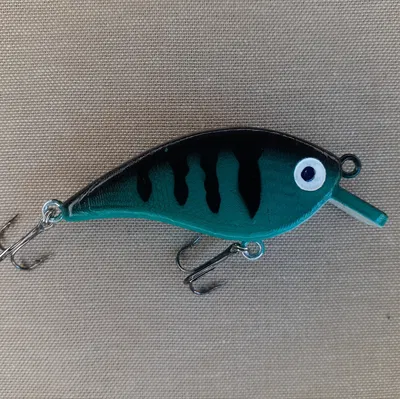 Mồi câu crankbait 2.8 inch (2 mảnh) để in 3D