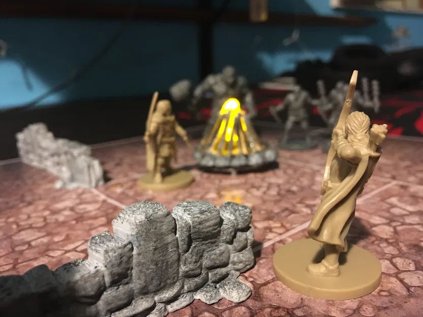 Campfire – Vòng đá đống lửa cho DnD/board game - Image 3