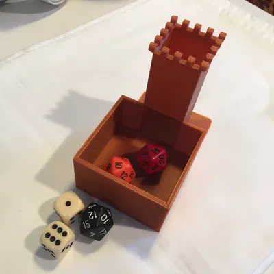 Tháp Đổ Xúc Xắc 3D Cho Board Game & D&D