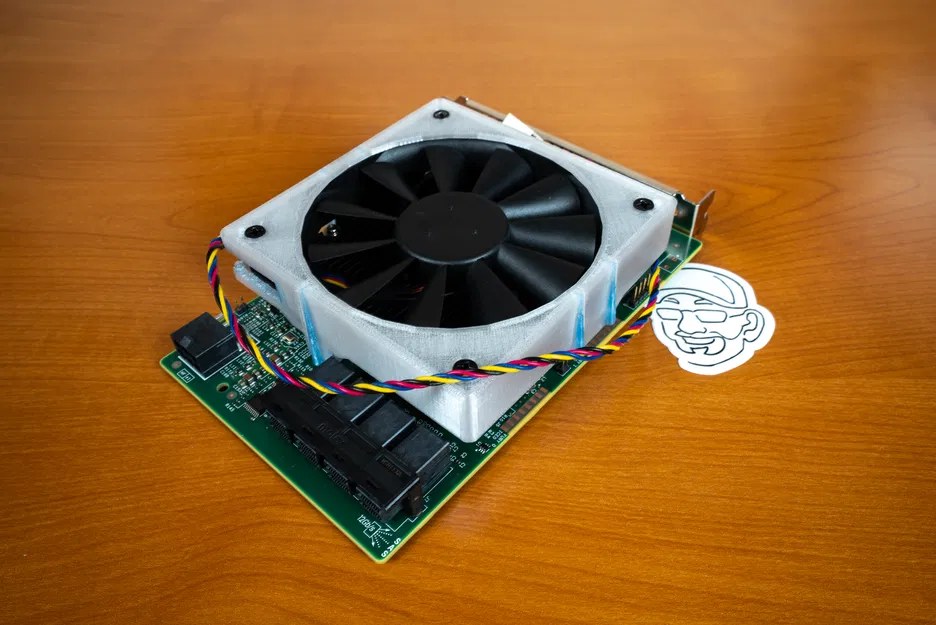Ống hướng gió (Fan Shroud) làm mát cho LSI 9300-16i HBA - Image 2