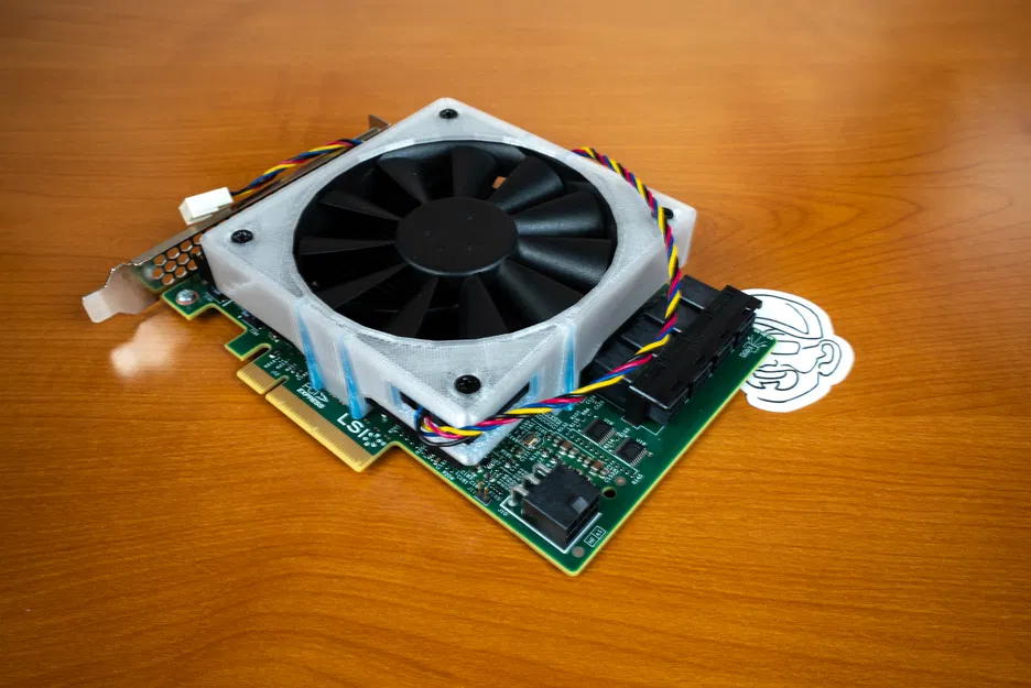 Ống hướng gió (Fan Shroud) làm mát cho LSI 9300-16i HBA - Image 4