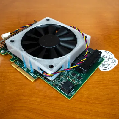 Ống hướng gió (Fan Shroud) làm mát cho LSI 9300-16i HBA