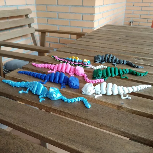 Articulated Chameleon – Tắc kè hoa khớp nối, mắt chuyển động - Image 5