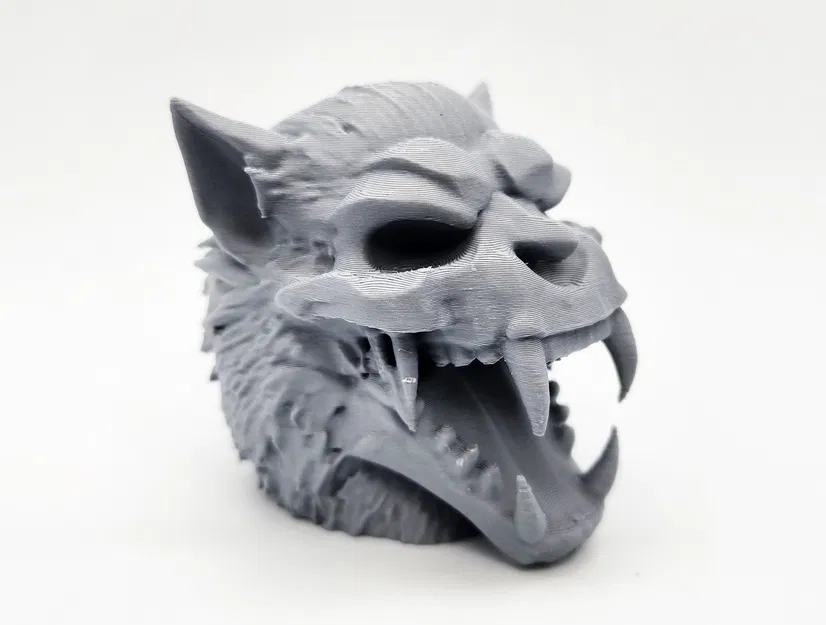 Mô Hình 3D Đầu Sói Hóa Thú "Werewolf Skull" Độc Đáo - Image 1