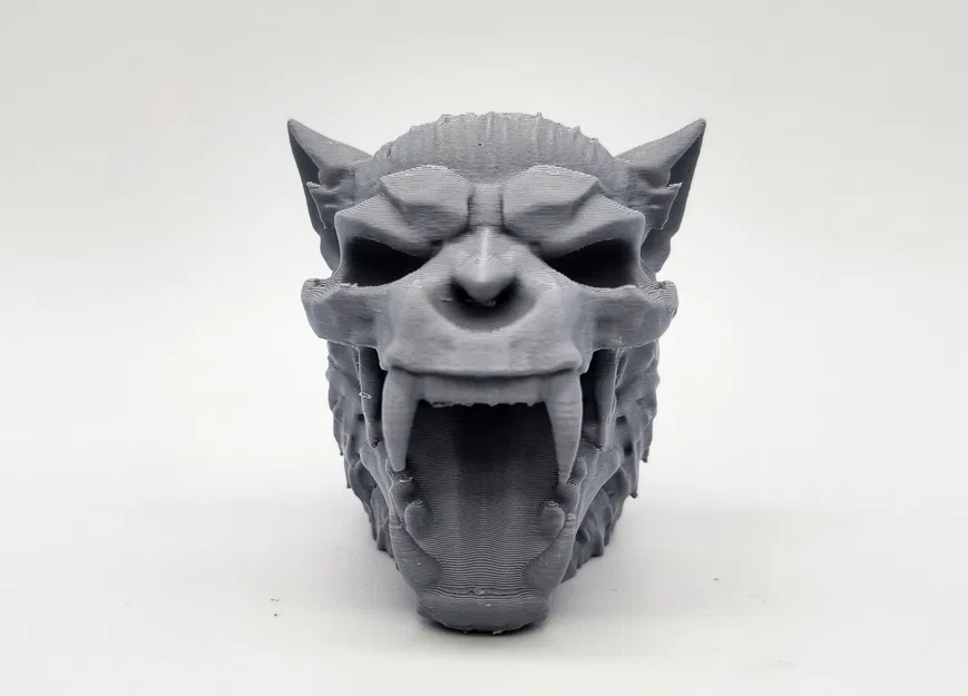 Mô Hình 3D Đầu Sói Hóa Thú "Werewolf Skull" Độc Đáo - Image 2
