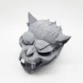 Mô Hình 3D Đầu Sói Hóa Thú "Werewolf Skull" Độc Đáo - Thumbnail 3