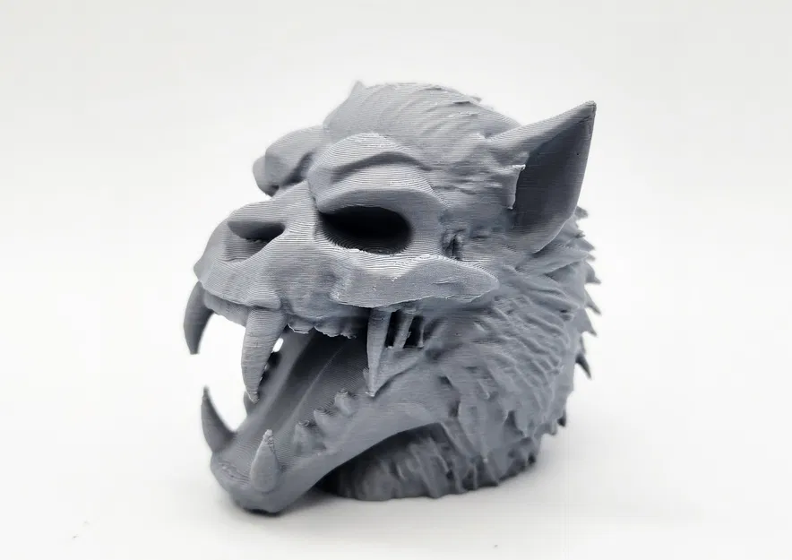 Mô Hình 3D Đầu Sói Hóa Thú "Werewolf Skull" Độc Đáo - Image 5