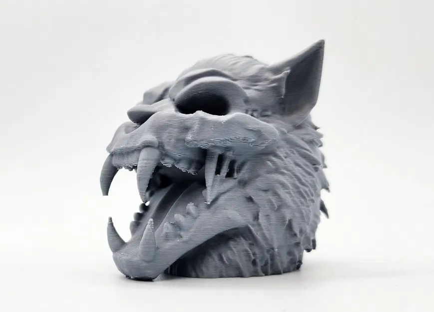 Mô Hình 3D Đầu Sói Hóa Thú "Werewolf Skull" Độc Đáo - Image 7