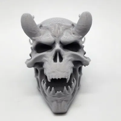 Mô Hình Đầu Quỷ La Hét Trong Lửa 3D - Tượng Trang Trí Fantasy