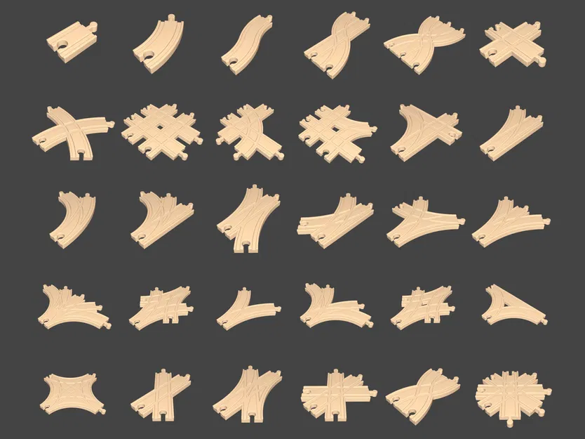 Ray tàu tương thích Brio – 30 kiểu track, 199 biến thể - Image 1