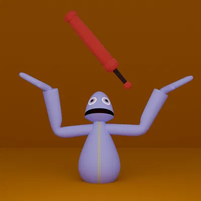 Mô Hình Yeeps Official Gadget: Bat - Đồ Trang Trí Bàn Làm Việc 3D