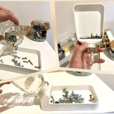 Khay sắp xếp ốc vít kèm phễu (Screw Organizer with Funnel)