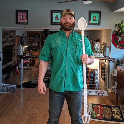 Mô hình Muỗng khuấy cà phê McDonald's khổng lồ in 3D