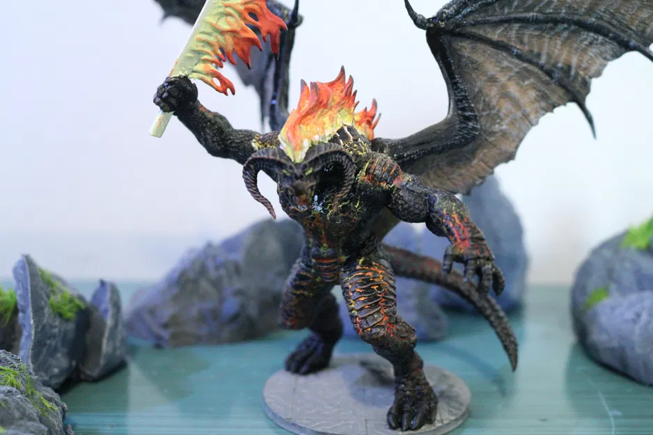 Mô hình Balrog Chúa Tể Những Chiếc Nhẫn cho tabletop - Image 5