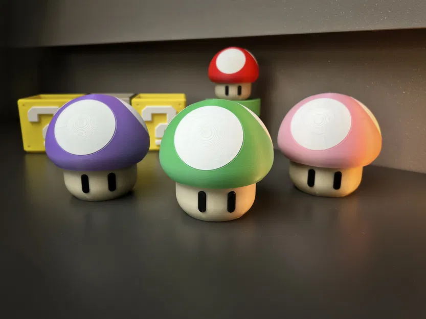 Hộp đựng nấm 1Up Super Mario (vặn mở) – Container box game - Image 3