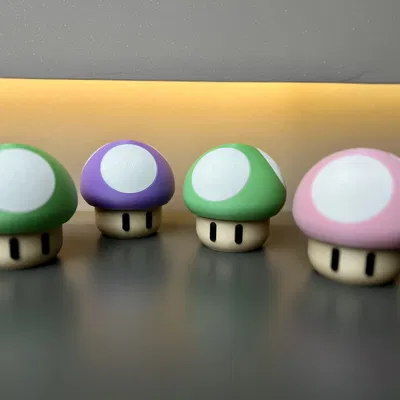 Hộp đựng nấm 1Up Super Mario (vặn mở) – Container box game