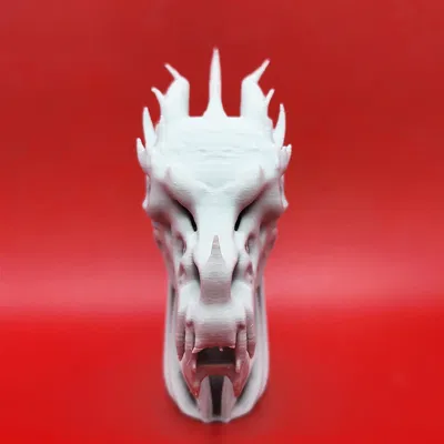 Tượng Đầu Rồng Khung Xương Nghệ Thuật 3D