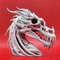 Tượng Đầu Rồng Khung Xương Nghệ Thuật 3D - Thumbnail 5