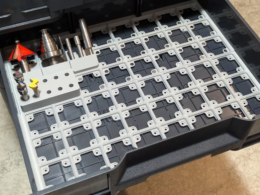 Tấm Đế Gridfinity cho Sortainer SYS3 (Sortainer SYS3 Gridfinity Baseplates) - Image 1
