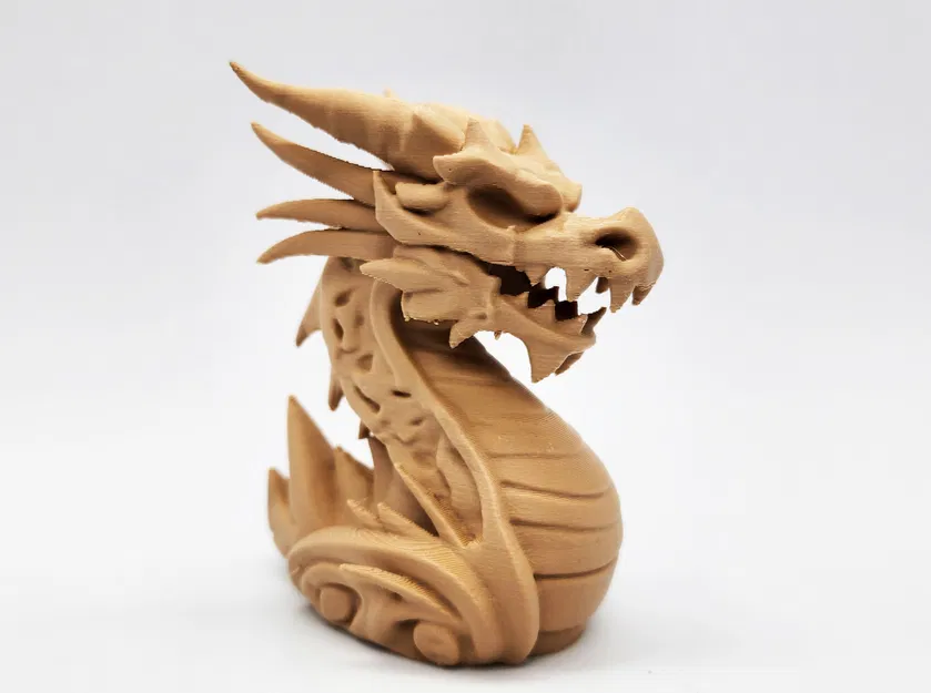 Tượng Rồng Chạm Khắc Gỗ kiểu Viking (Wood-Carved Dragon Statue) - Image 1