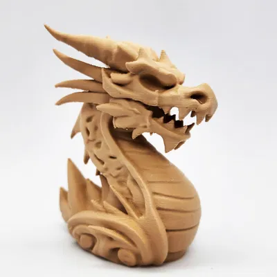 Tượng Rồng Chạm Khắc Gỗ kiểu Viking (Wood-Carved Dragon Statue)