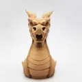 Tượng Rồng Chạm Khắc Gỗ kiểu Viking (Wood-Carved Dragon Statue) - Thumbnail 2