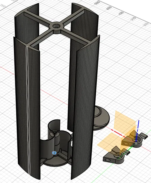 Hel3D Vertical Wind Power V8 – Tháp điện gió trục đứng - Image 1
