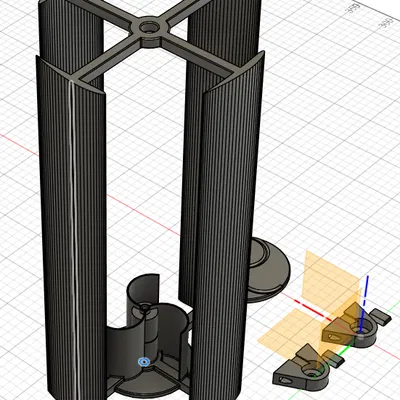 Hel3D Vertical Wind Power V8 – Tháp điện gió trục đứng