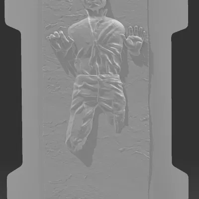 Ốp Đầu In Anycubic Kobra 3 Hình Han Solo Đông Lạnh