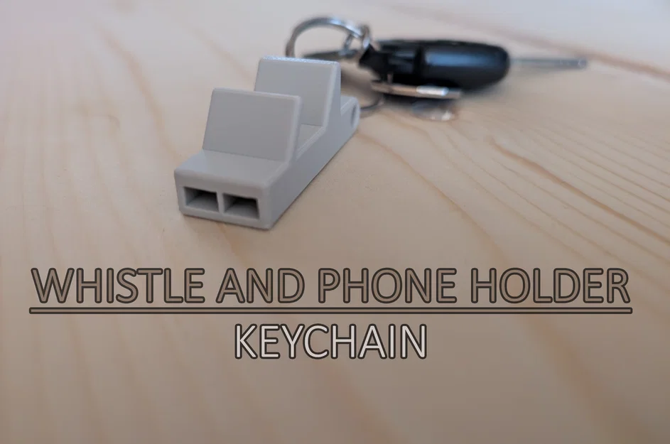 Móc khóa Còi & Giá đỡ điện thoại (Whistle and Phone Holder - Keychain) - Image 1